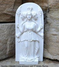 Load image into Gallery viewer, Hecate or Hekate triple goddess wall Sculpture www.Neo-Mfg.com 7&quot; alter
