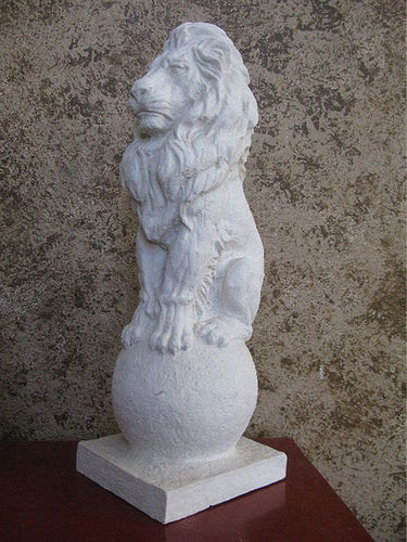 Animal Lion siting on final Statue sculpture www.NEO-MFG.com 18"