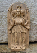 Load image into Gallery viewer, Hecate or Hekate triple goddess wall Sculpture www.Neo-Mfg.com 7&quot; alter
