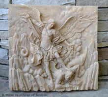 Load image into Gallery viewer, Historical religious Mythological St. Michael the Archangel wall angel Sculpture www.Neo-mfg.com
