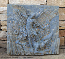 Load image into Gallery viewer, Historical religious Mythological St. Michael the Archangel wall angel Sculpture www.Neo-mfg.com
