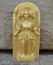 Load image into Gallery viewer, Hecate or Hekate triple goddess wall Sculpture www.Neo-Mfg.com 7&quot; alter
