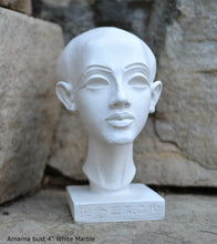 Load image into Gallery viewer, History Egyptian Princess Amarna bust  Sculpture 4&quot; www.Neo-Mfg.com home decor Museum Reproduction
