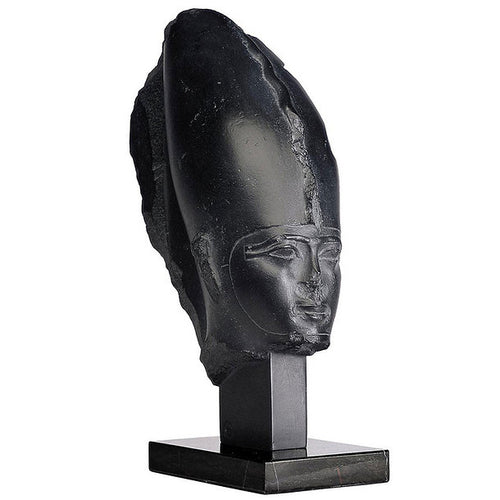 History Egyptian Osiris Bust head statue Sculpture museum reproduction art 15.75" www.Neo-Mfg.com home decor relief