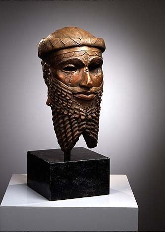 Historical Assyrian Persian King Sargon Persepolis relief sculpture ancient replica Sculpture www.Neo-Mfg.com