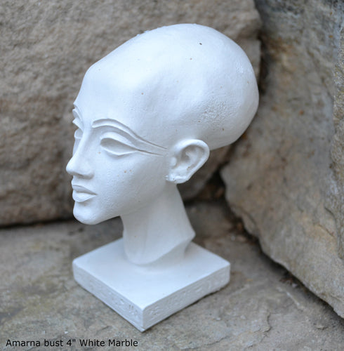 History Egyptian Princess Amarna bust  Sculpture 4" www.Neo-Mfg.com home decor Museum Reproduction