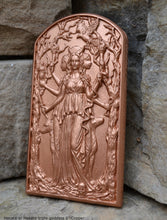 Load image into Gallery viewer, Hecate or Hekate triple goddess wall Sculpture www.Neo-Mfg.com 6&quot; alter moon
