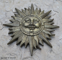 Load image into Gallery viewer, Celestial Sun Star Pendant Sculpture Wall plaque art decor www.NEO-MFG.com 6.75&quot;
