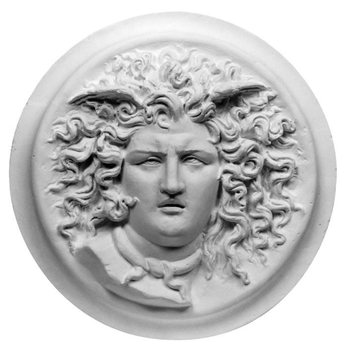 History Medusa Albani  Bust design Artifact Carved Sculpture Statue wall plaque 22" www.Neo-Mfg.com Museum reproduction