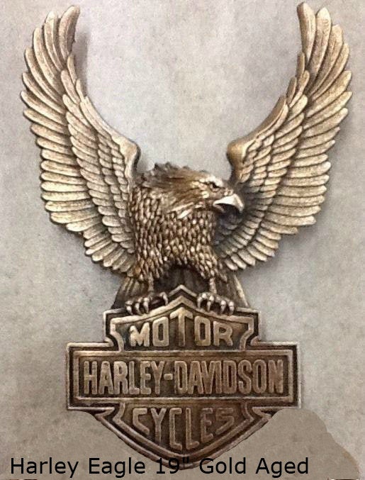 Harley Davidson Vintage Eagle logo wall plaque 19"