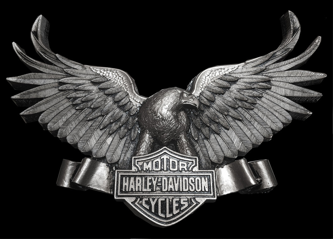 Harley Davidson Vintage Eagle logo wall plaque 10"