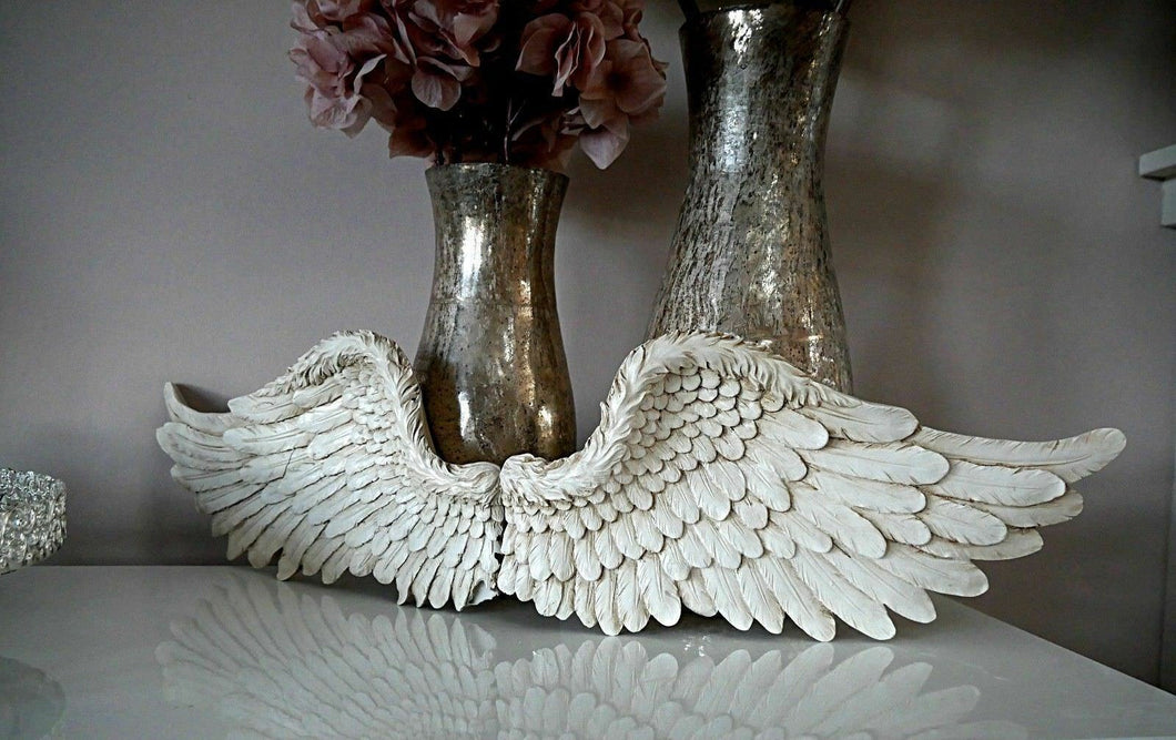 Angel Wings wall sculpture statue plaque www.Neo-Mfg.com 8.5" Each Sold as pair wall decor