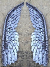 Load image into Gallery viewer, Angel Wings Aged wall sculpture statue plaque www.Neo-Mfg.com 27&quot; Large
