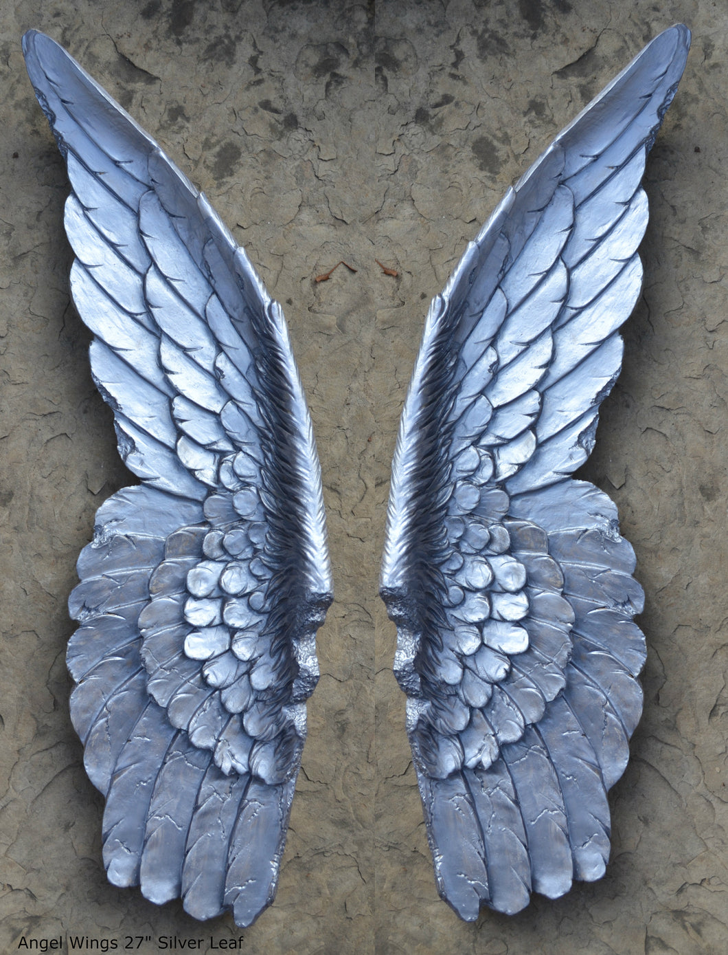 Angel Wings Aged wall sculpture statue plaque www.Neo-Mfg.com 27" Large