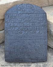 Load image into Gallery viewer, History Egyptian Magic Stela Sculptural wall relief  www.Neo-Mfg.com 15&quot;
