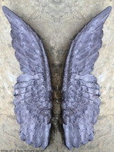 Load image into Gallery viewer, Angel Wings Aged wall sculpture statue plaque www.Neo-Mfg.com 27&quot; Large
