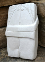 Load image into Gallery viewer, History Brancusi Kiss Sculptural wall relief www.Neo-Mfg.com 9&quot; home plaque art
