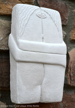 Load image into Gallery viewer, History Brancusi Kiss Sculptural wall relief www.Neo-Mfg.com 9&quot; home plaque art
