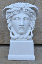 Load image into Gallery viewer, History Medusa Versace Rondanini Bust design Artifact Carved Sculpture Statue 7&quot; www.Neo-Mfg.com Mounted on base
