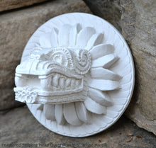 Load image into Gallery viewer, History Feathered Serpent Head of Quetzalcoaltl Aztec Maya Artifact Carved Sculpture Statue 5&quot; www.Neo-Mfg.com
