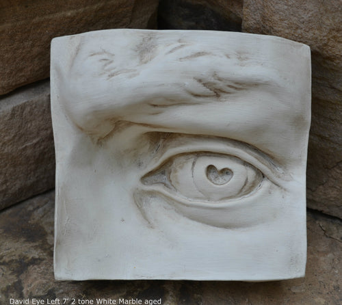 Roman Michelangelo large David Eye, Nose or mouth face Plaque Sculpture  www.Neo-Mfg.com museum reproduction Brucciani sold as EACH