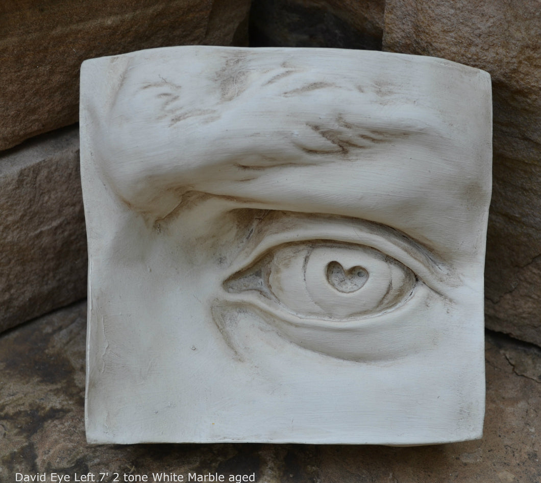 Roman Michelangelo large David Eye, Nose or mouth face Plaque Sculpture  www.Neo-Mfg.com museum reproduction Brucciani sold as EACH
