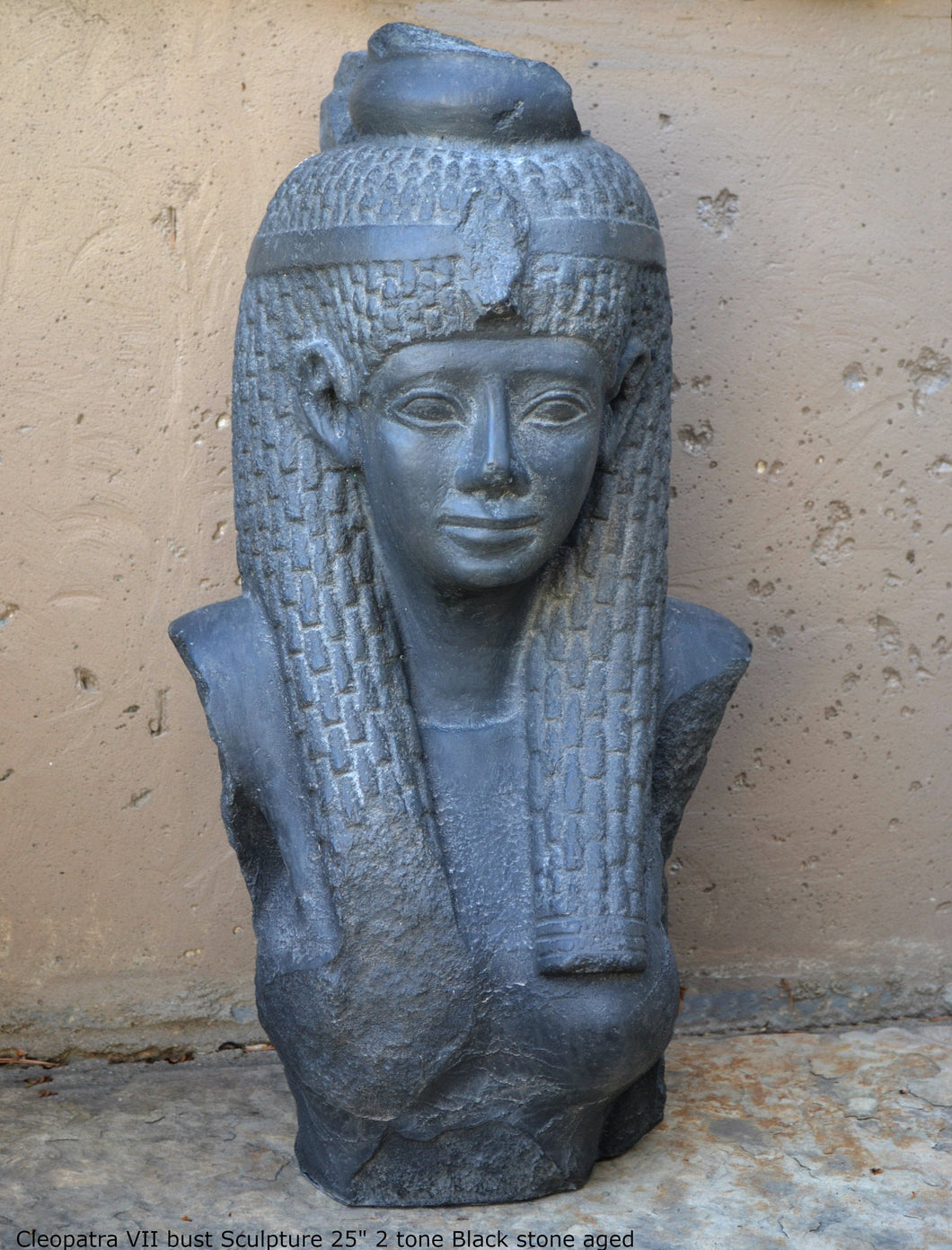 History Egyptian Cleopatra VII bust Sculpture 25" www.Neo-Mfg.com home decor statue Museum Reproduction