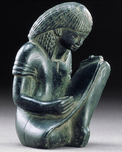 Egyptian Scribe Sculpture reproduction art  2.75" www.Neo-Mfg.com home decor Museum
