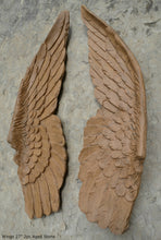 Load image into Gallery viewer, Angel Wings Aged wall sculpture statue plaque www.Neo-Mfg.com 27&quot; Large
