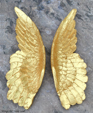 Load image into Gallery viewer, Angel Wings Aged wall sculpture statue plaque www.Neo-Mfg.com 27&quot; Large
