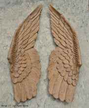 Load image into Gallery viewer, Angel Wings Aged wall sculpture statue plaque www.Neo-Mfg.com 27&quot; Large
