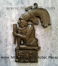 Load image into Gallery viewer, History Aztec Maya Pakal Sculpture Statue 17&quot; Tall Wall Neo-Mfg
