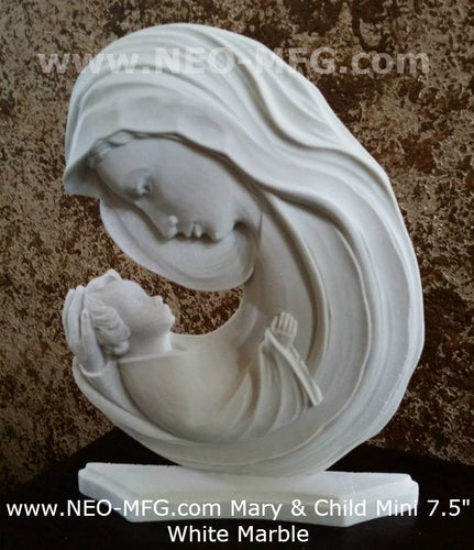 Religious Madonna & Child mini 7.5" Figurine Sculpture Statue Neo-Mfg