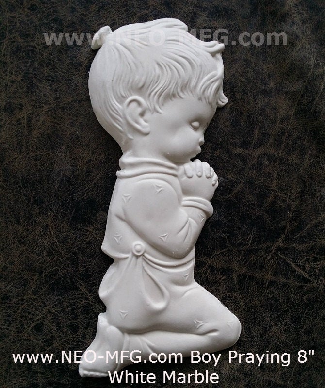 Child Baby boy Sculpture Plaque 8" Neo-Mfg