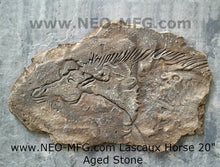 Load image into Gallery viewer, Horse of Lascaux Cave Carving Sculpture Wall Frieze LARGE 20&quot; wide made in USA Neo-Mfg
