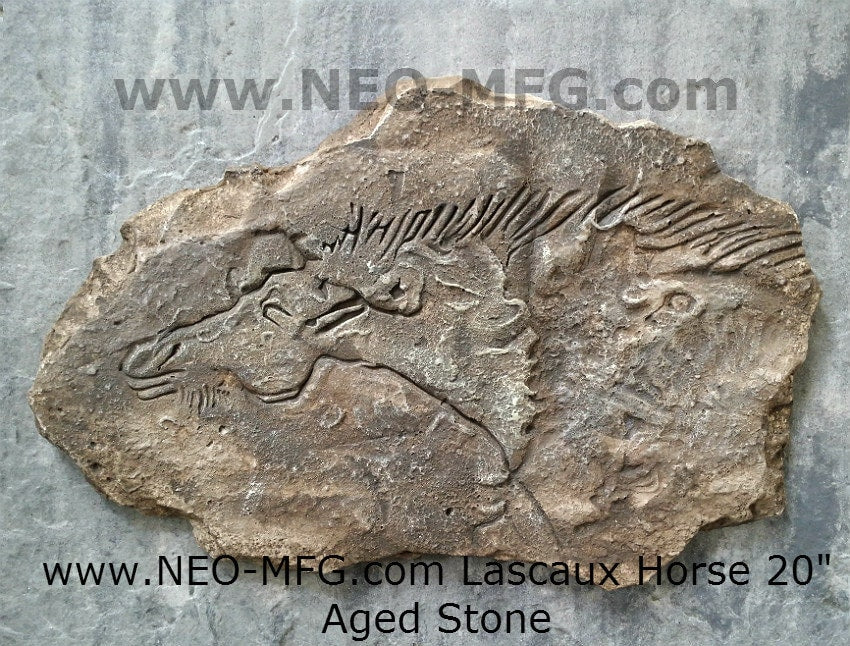 Horse of Lascaux Cave Carving Sculpture Wall Frieze LARGE 20