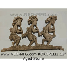 Load image into Gallery viewer, History KOKOPELLI MAYAN AZTEC  Sculptural wall relief plaque 12&quot; www.Neo-Mfg.com
