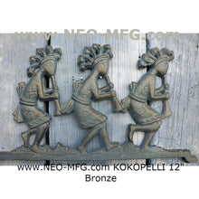 Load image into Gallery viewer, History KOKOPELLI MAYAN AZTEC  Sculptural wall relief plaque 12&quot; www.Neo-Mfg.com
