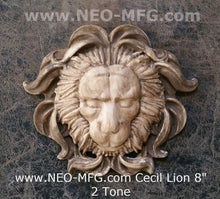 Load image into Gallery viewer, Cecil African lion memorial wall Sculpture plaque 8&quot; Tribute www.Neo-Mfg.com
