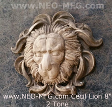 Load image into Gallery viewer, Cecil African lion memorial wall Sculpture plaque 8&quot; Tribute www.Neo-Mfg.com
