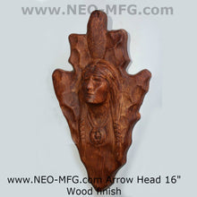 Load image into Gallery viewer, History Native American Arrow Artifact Warrior bust Sculpture Statue 16&quot; Tall www.Neo-Mfg.com

